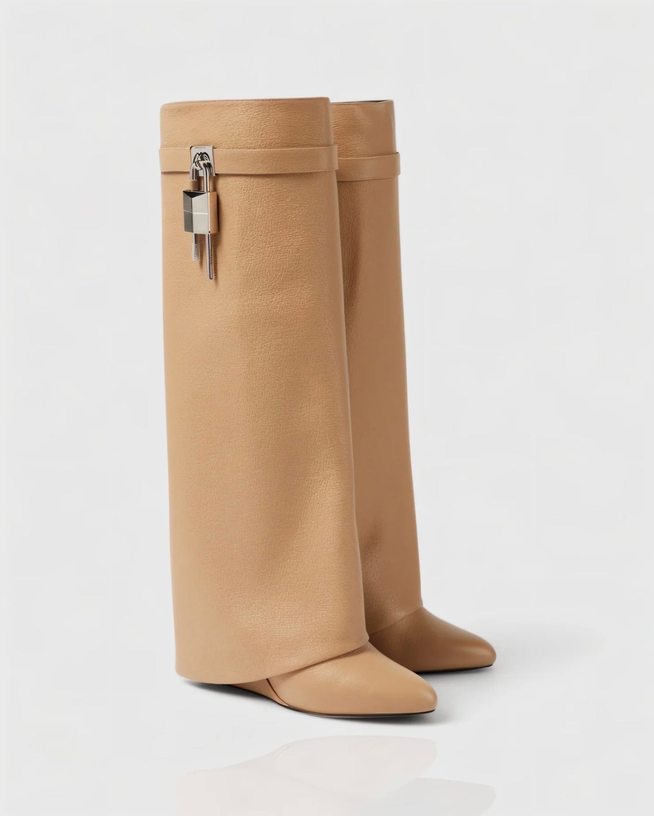 Lock Boots, Beige